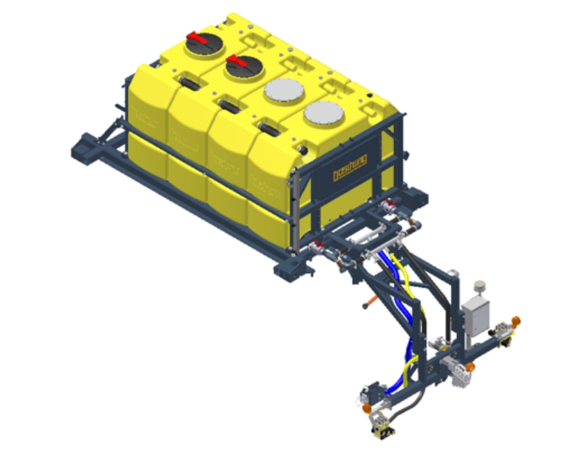 3軸シャーシ用 最大6,600L（1,650Lタンク×3基）